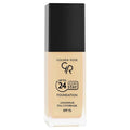 Golden Rose 24 Hours Stay Foundation Makeup - Long-Lasting, High Coverage, SPF 15 - Waterproof & Moisturizing