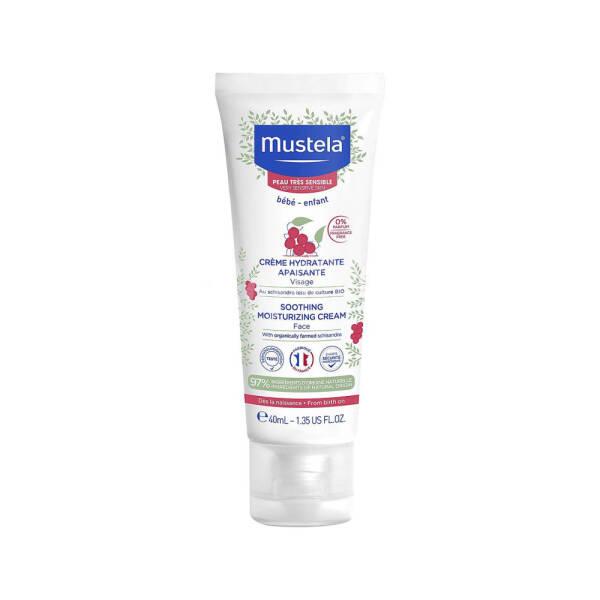 Mustela Baby Moisturizing Cream - Natural, Vegan, Fragrance-Free for Sensitive Skin - 40ml