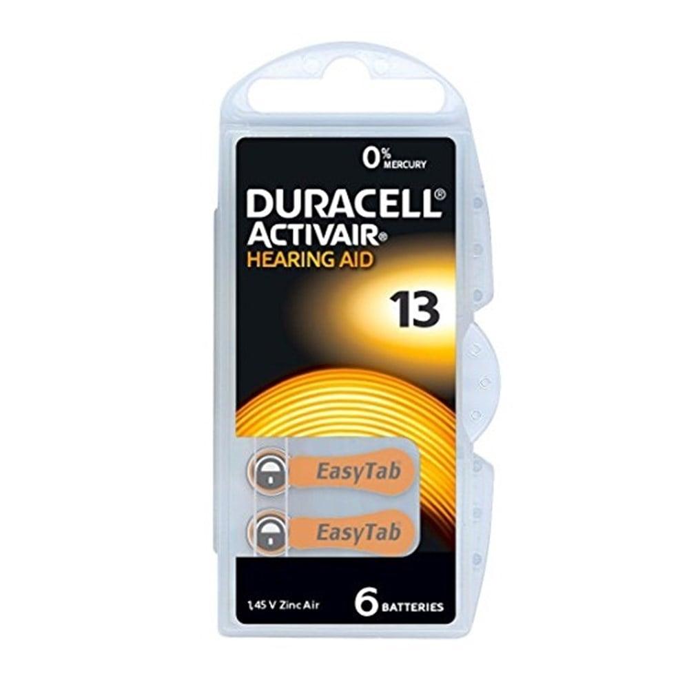Duracell Activair Type 13 Hearing Aid Battery - Reliable Power for Hearing Aids