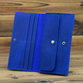 Retro Crazy Horse Leather Men's Long Wallet Handbag