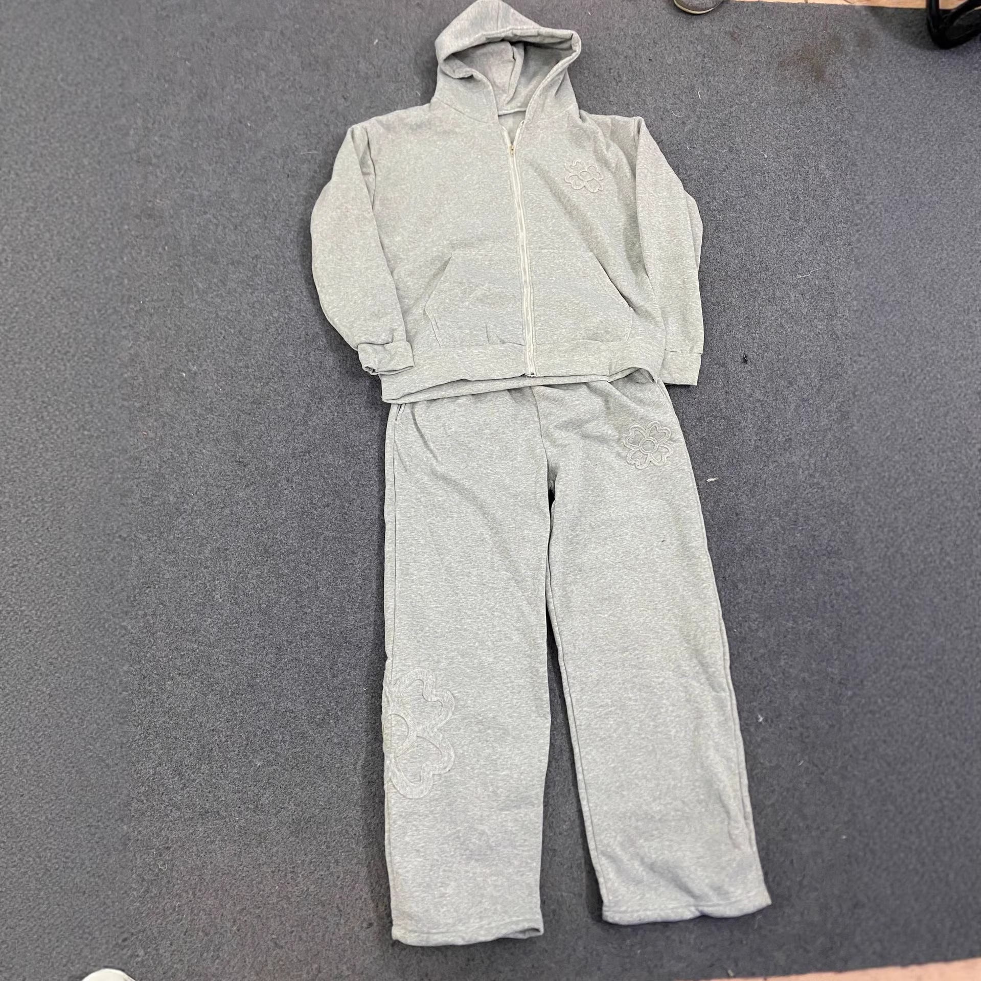 Loose-fit Tailored Hooded Zip-up Sweatshirt Jacket