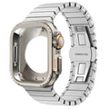 One-piece Butterfly-clasp Stainless Steel Metal Watch Strap