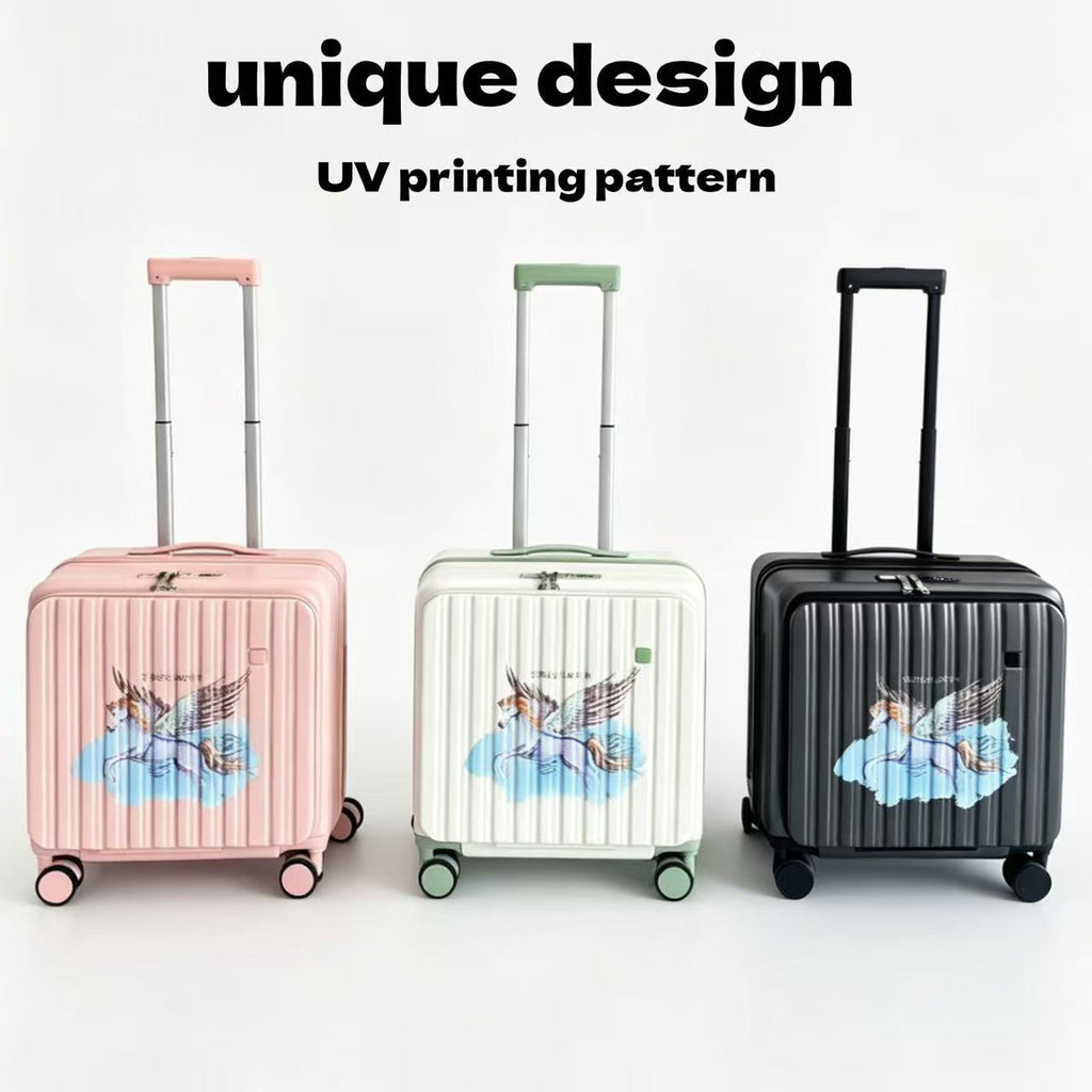 Side Opening Small Luggage Compartment, 20 Inch Compact Wheeled Travel Bag, Suitable For Carrying Around, Lightweight And Practical