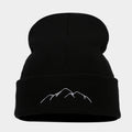 Peak Embroidery Beanie Hat Warm Trendy