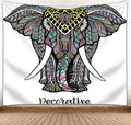 3D Elephant Tapestry Wall Hanging