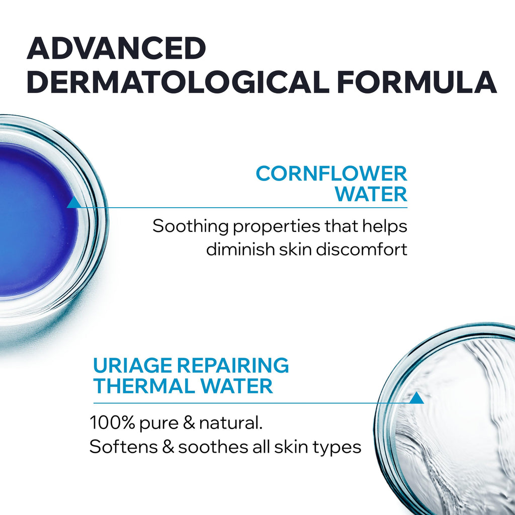 Uriage Waterproof Eye Makeup Remover - Gentle, Effective & Fragrance-Free Solution for Sensitive Eyes