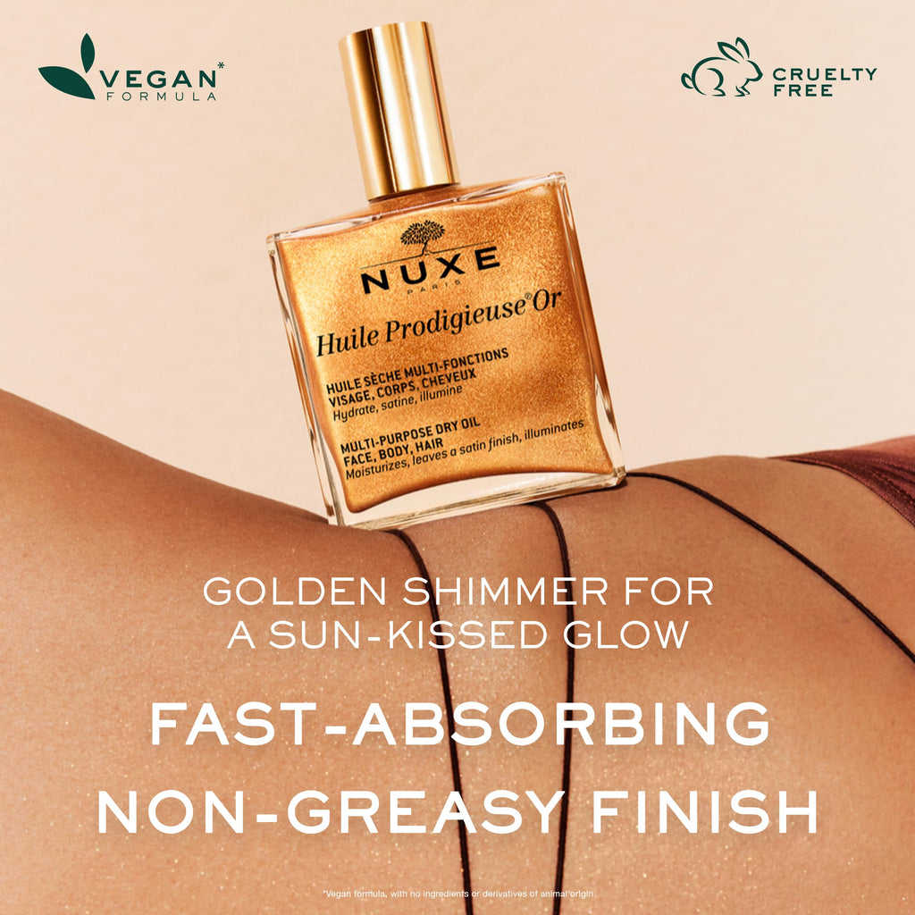 Nuxe Multi-purpose Dry Oil for Face, Body, and Hair - Hydrating, Natural, and Non-Greasy - 1.01 fl oz