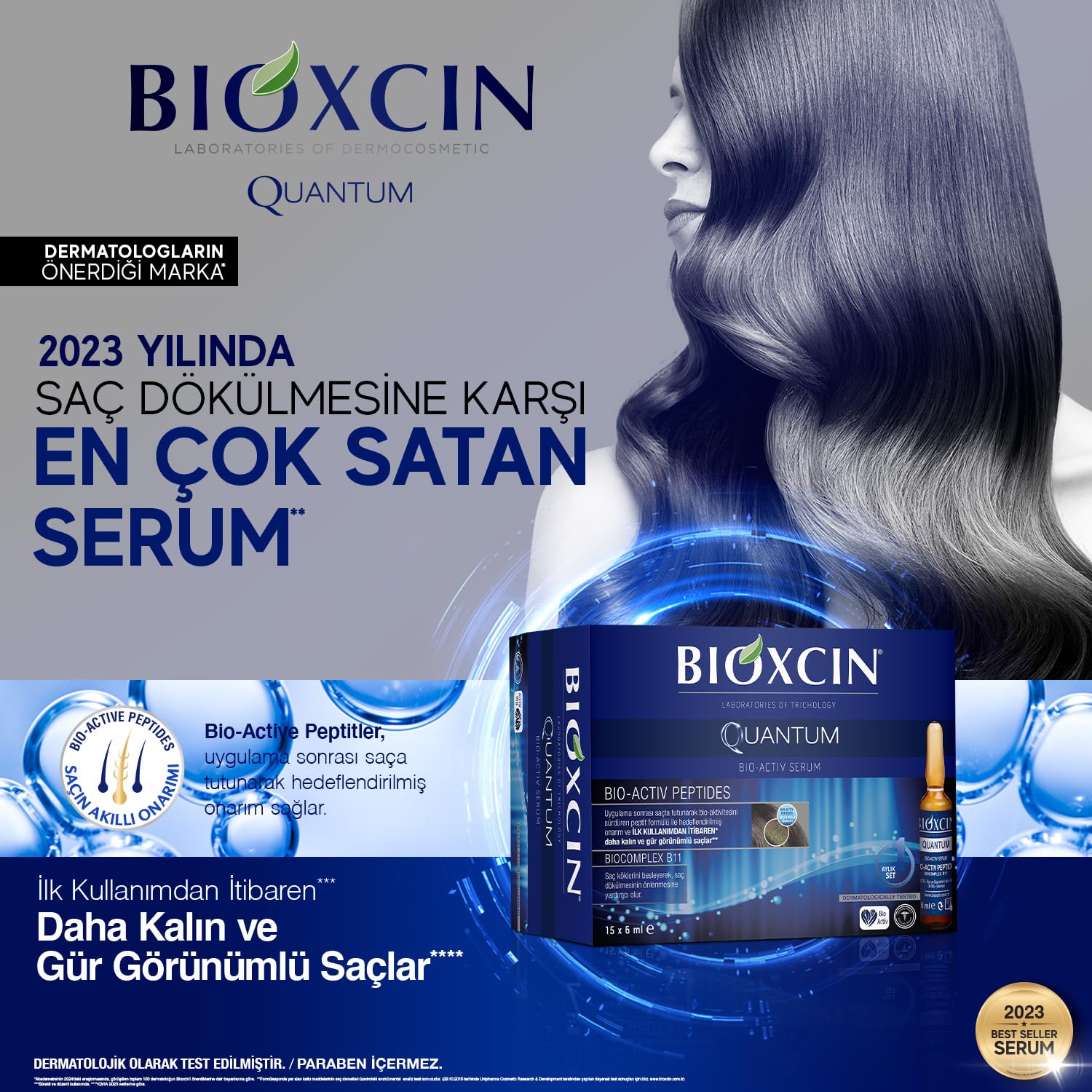 Bioxcin Quantum Bio-Activ Hair Serum - 15x6 ml