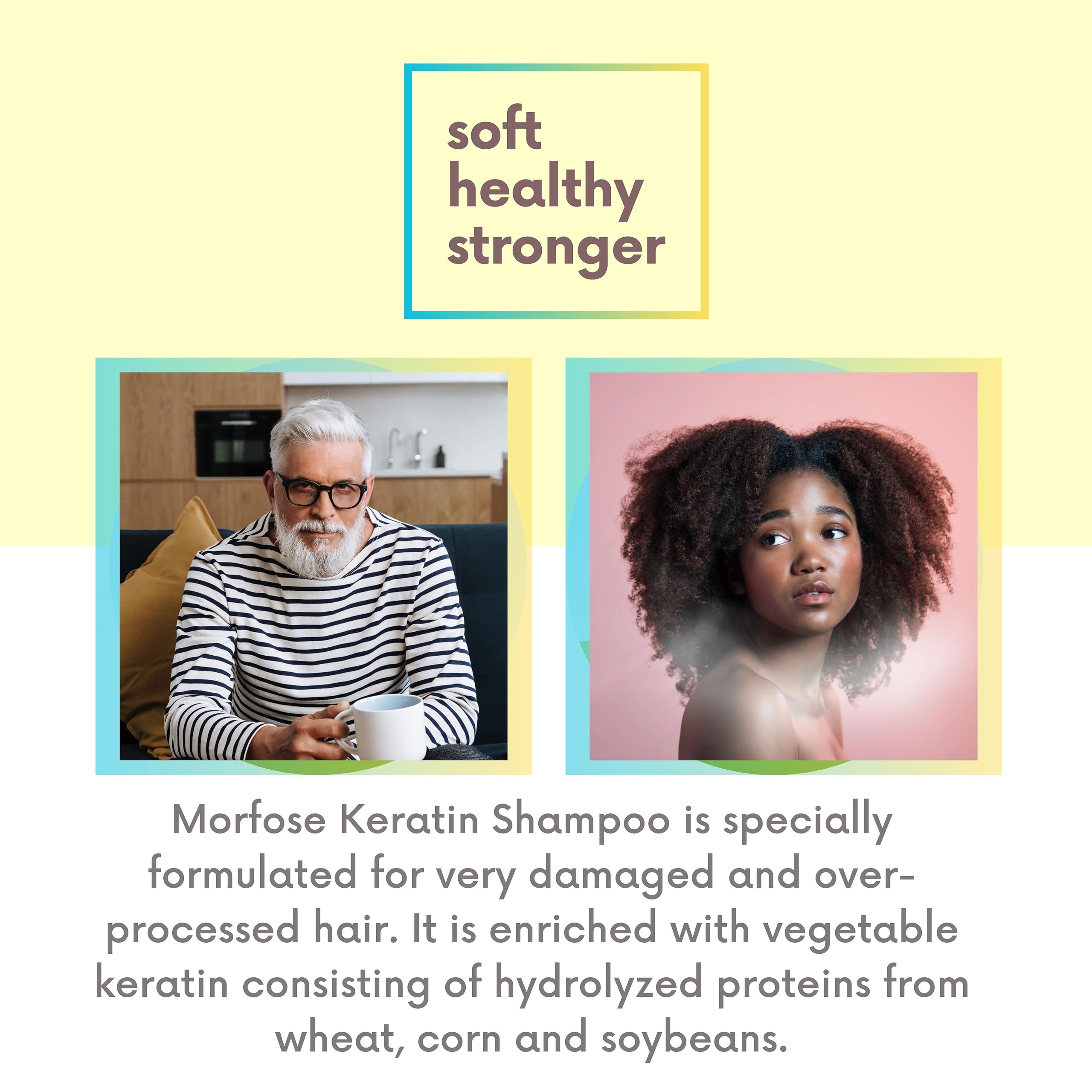 Morfose Keratin Shampoo 33oz - Strengthens and Repairs Hair | 1000 ml