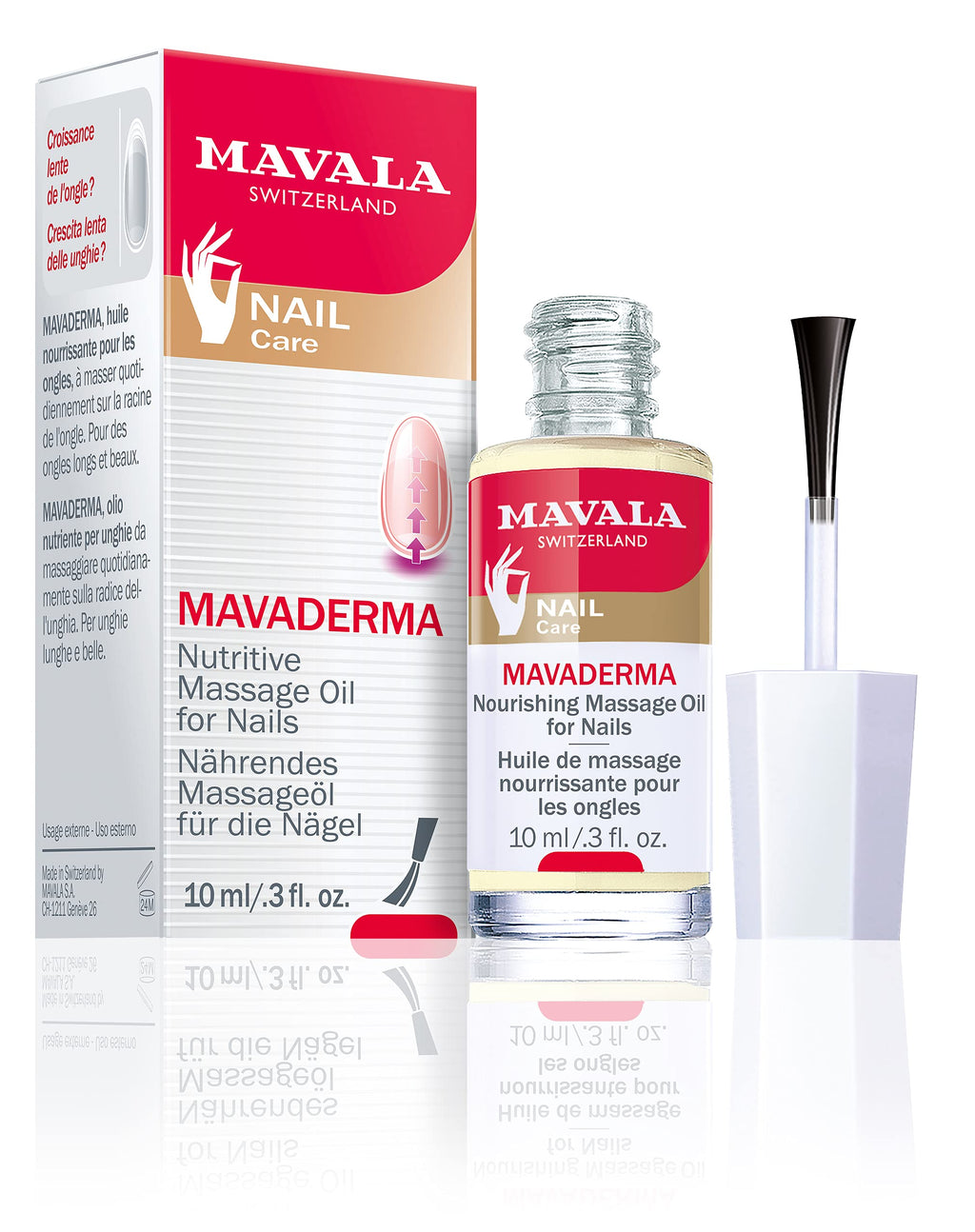 Mavala Mavaderma Massage Oil For Nails - Nourishing Nail Care Oil for Healthy Growth (10ml)