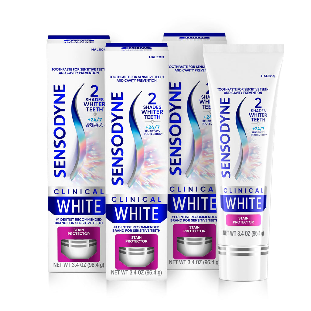 Sensodyne Clinical Whitening Sensitive Teeth Toothpaste - Fluoride, 2.54 fl oz