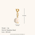 European And American Cross-border Spring-ring Pendant Stainless Steel Plated