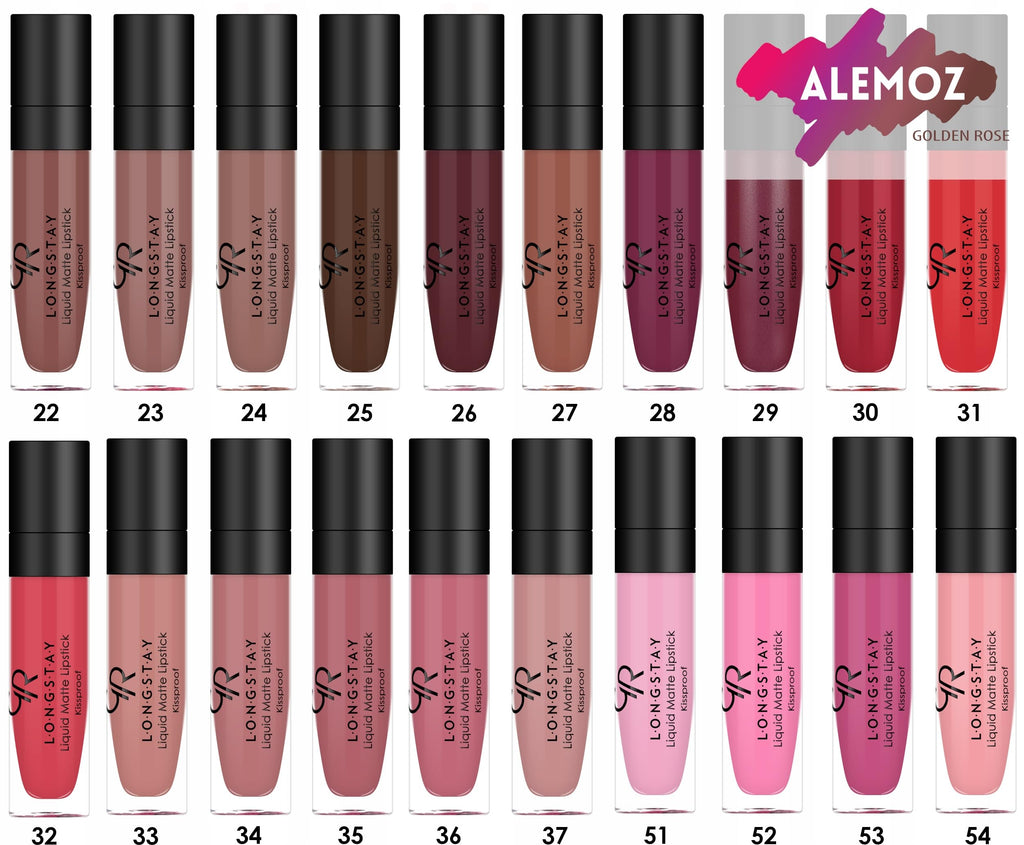 Golden Rose Matte Lipkit Warm Sable - Long-Lasting Liquid Lipstick & Lipliner Set
