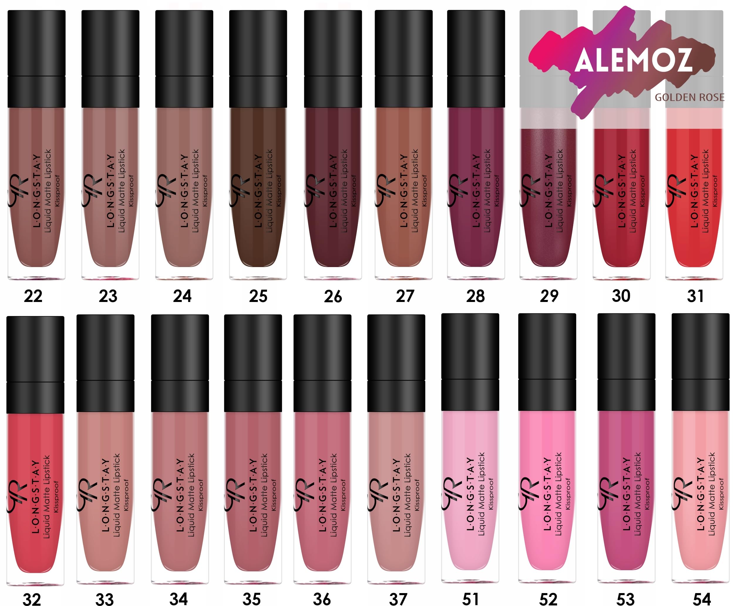Golden Rose Matte Lipkit Warm Sable - Long-Lasting Liquid Lipstick & Lipliner Set
