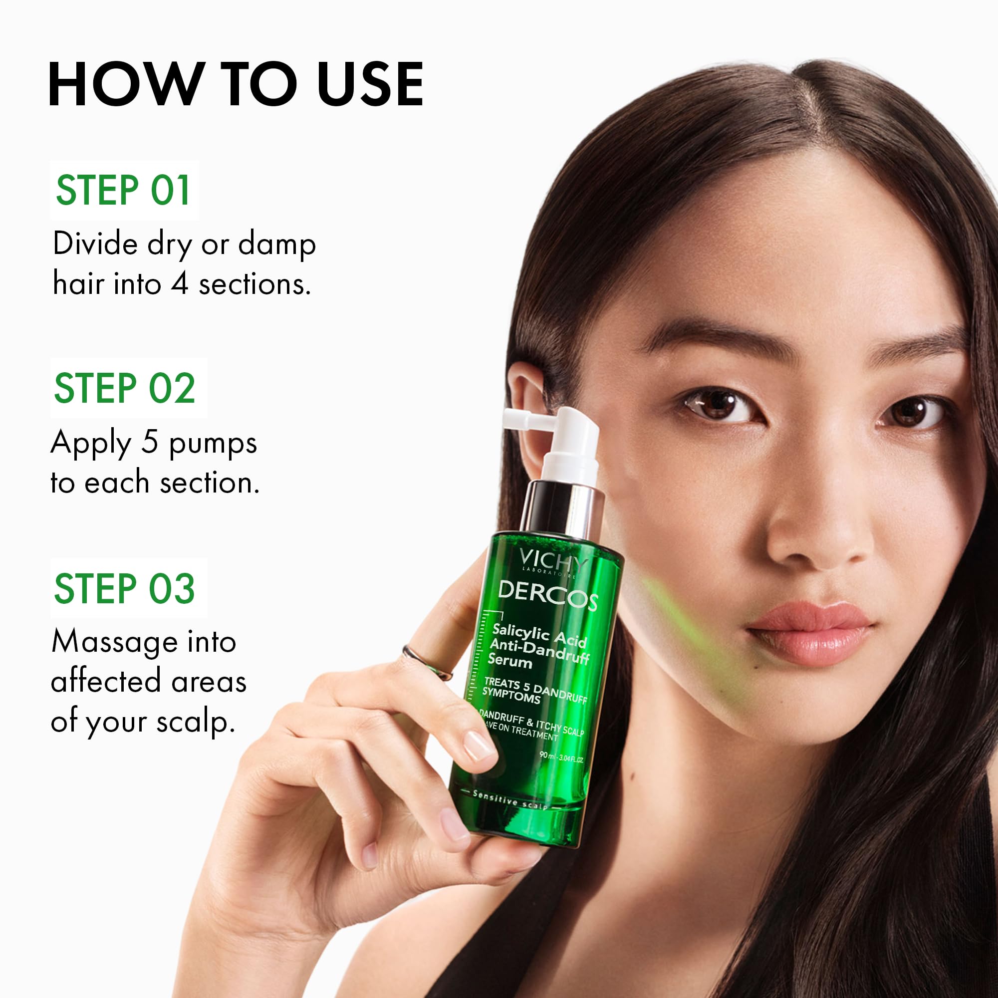 Vichy Dercos Anti-Dandruff Shampoo for Sensitive Scalps - Gentle, Effective Treatment - 200ml