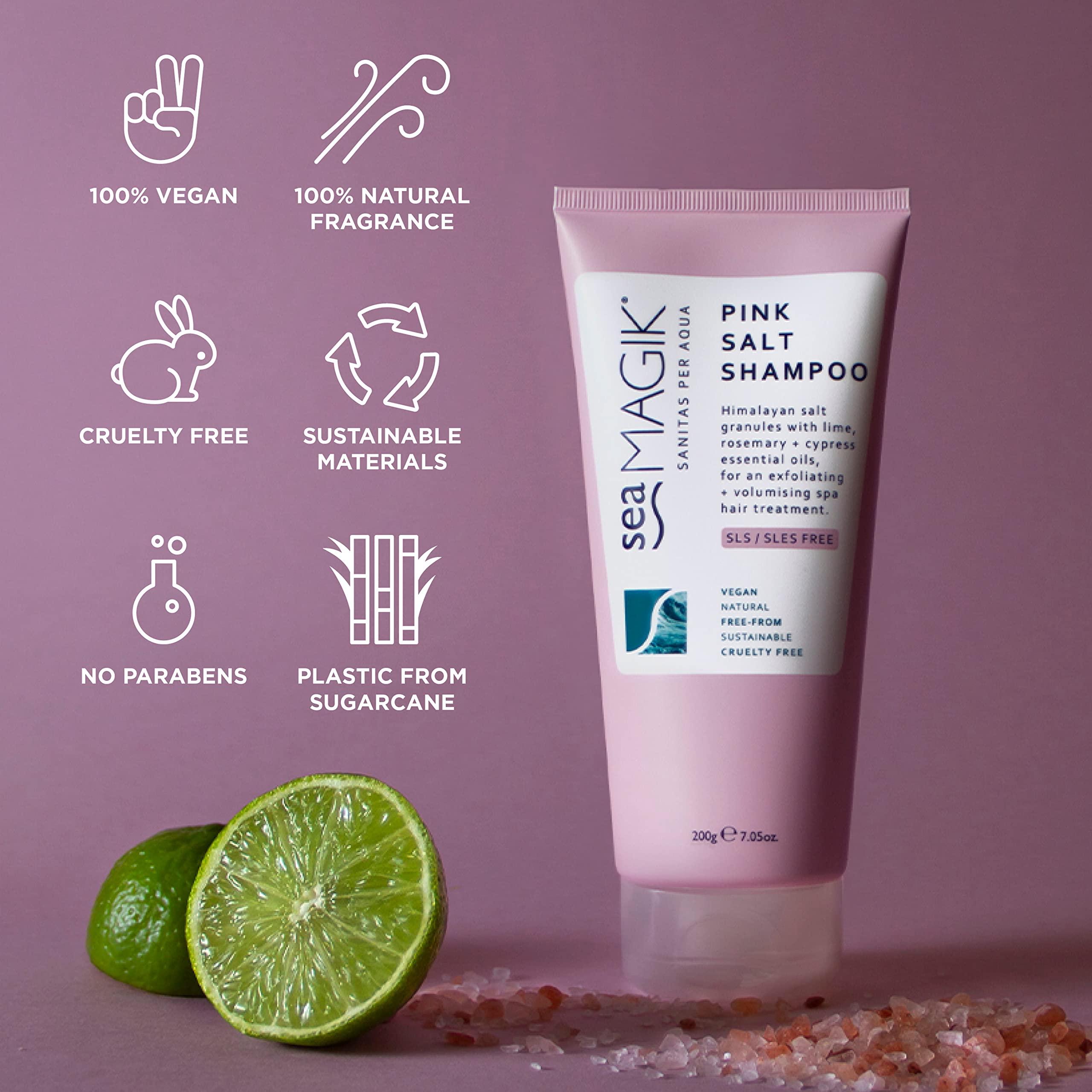 Dead Sea Spa Magik Pink Salt Shampoo 200g