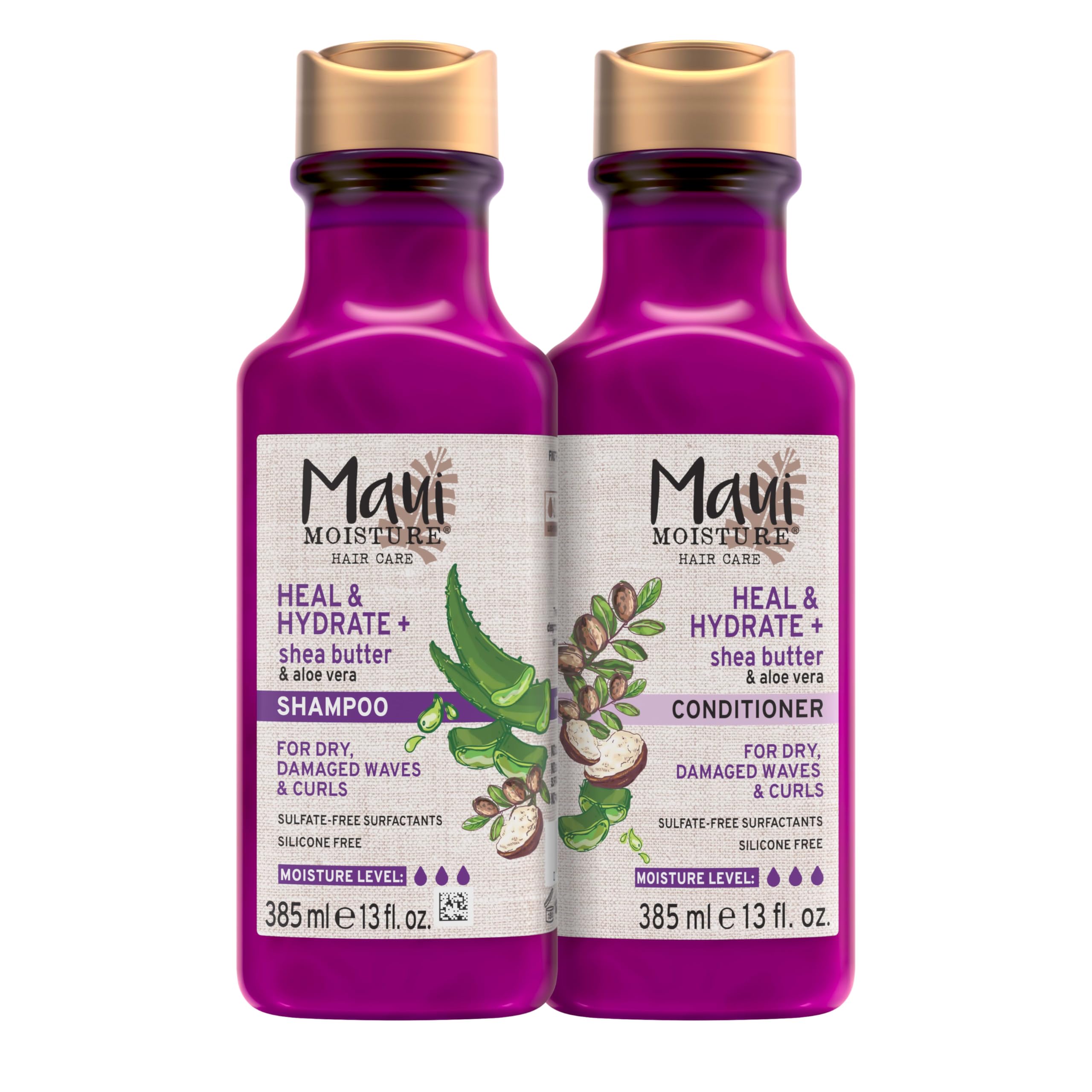 Maui Moisture Strength & Length Agave Conditioner 385ml - Nourishing Aloe Vera Hair Care for Damaged Hair