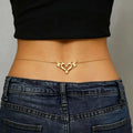 Elegant And Sexy Zircon Heart-Shape Wing Waist Chain