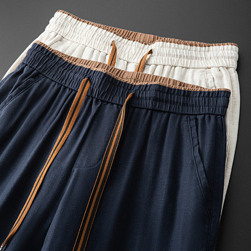 Men's Micro Wide Straight Breathable Sports Pants
