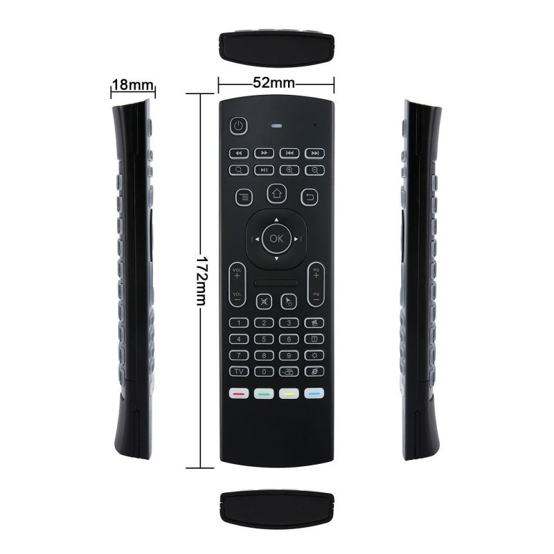 MX3 MX3-L Backlit Air Mouse T3 Smart Voice Remote Control 2.4G RF Wireless Keyboard For X96 mini KM9 A95X H96 MAX Android TV Box