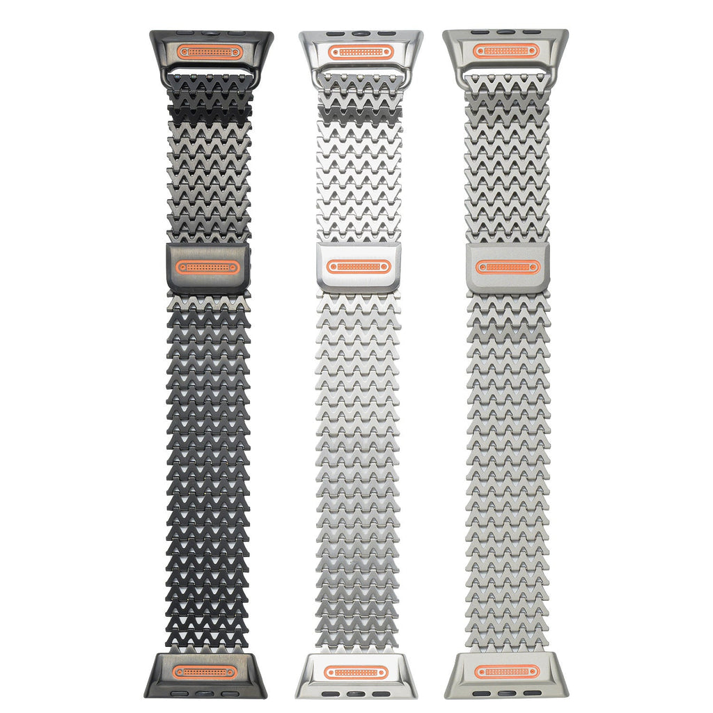 Milanese Strap With Metal Magnetic Clasp W-shaped Dragon-scale Personalized Wristband