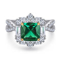 European Grandmother Princess Engagement Ring