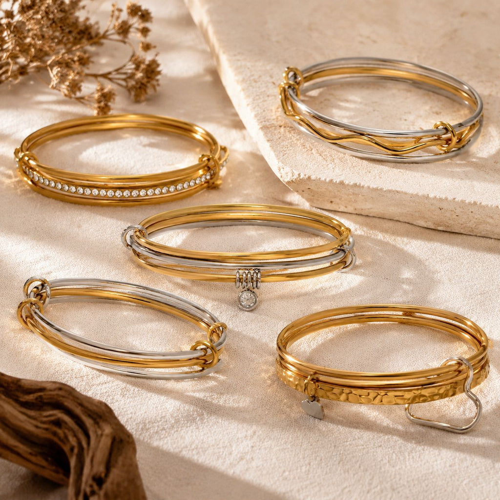 High-end Stainless Steel Zircon Bracelet That Wont Fade