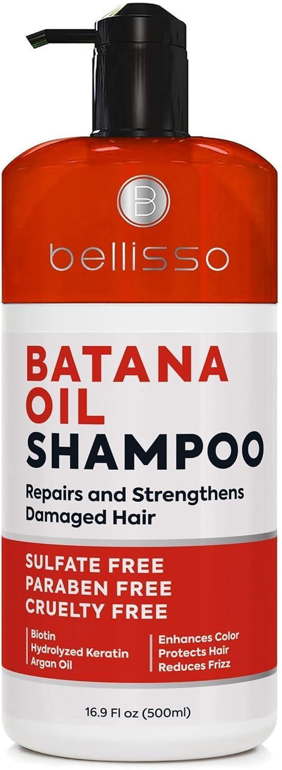 Batana Oil Shampoo Volumizing Salon Formula for Thinning and Fine Hair Women Men Sulfate and Paraben Free Thickening Volume Boost for a Thicker Fuller Feeling With Moroccan Argan Oil