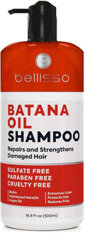 Batana Oil Shampoo Volumizing Salon Formula for Thinning and Fine Hair Women Men Sulfate and Paraben Free Thickening Volume Boost for a Thicker Fuller Feeling With Moroccan Argan Oil