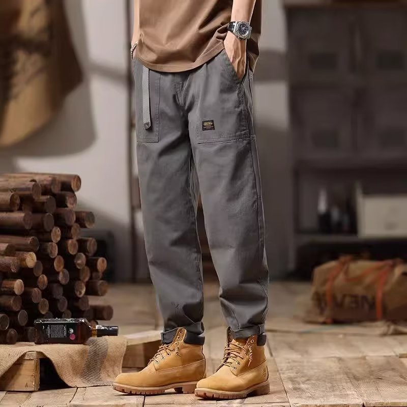Loose Straight Hong Kong Style Sweatpants