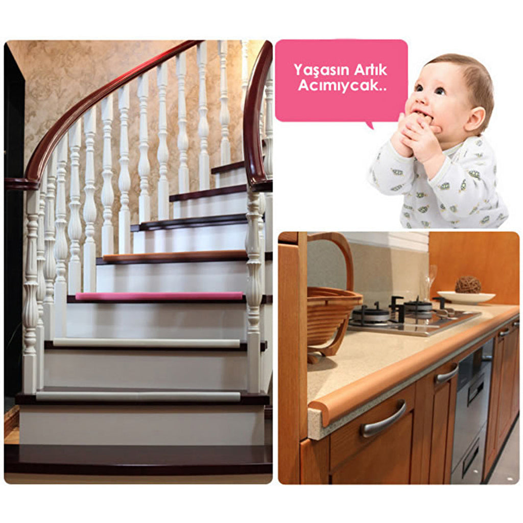 Miny Baby Jumbo Corner Guard Padding - 3 Piece Set | Natural Rubber
