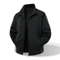 Men's Nylon Stretch Workwear Jacket - Outdoor Casual Multi-Pocket Loose Fit Coat For Hiking And Daily Wear