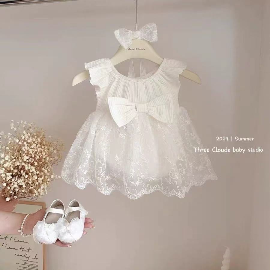 Baby Dress Romper, Thin Cotton Baby Girl Onesie