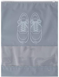 Clothing zipper bag-gray-PE-27*36cm-16 silk-1 piece