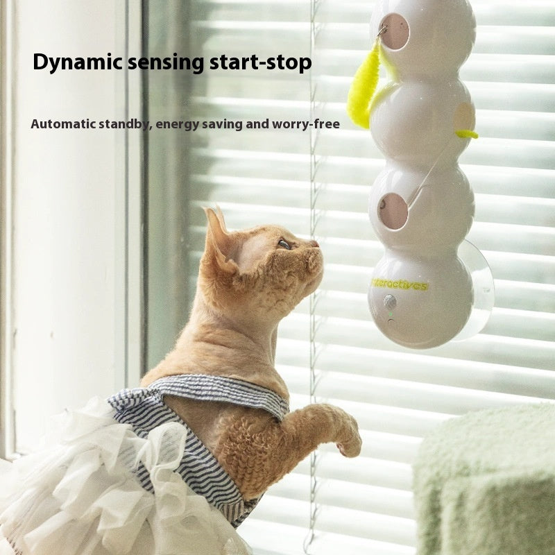 Smart Interactive Cat Toy  With Moving Tail Motion Activated Rechargeable