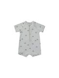 Boys And Girls Baby Short Sleeve Quick-drying Printing One-piece Swimsuit