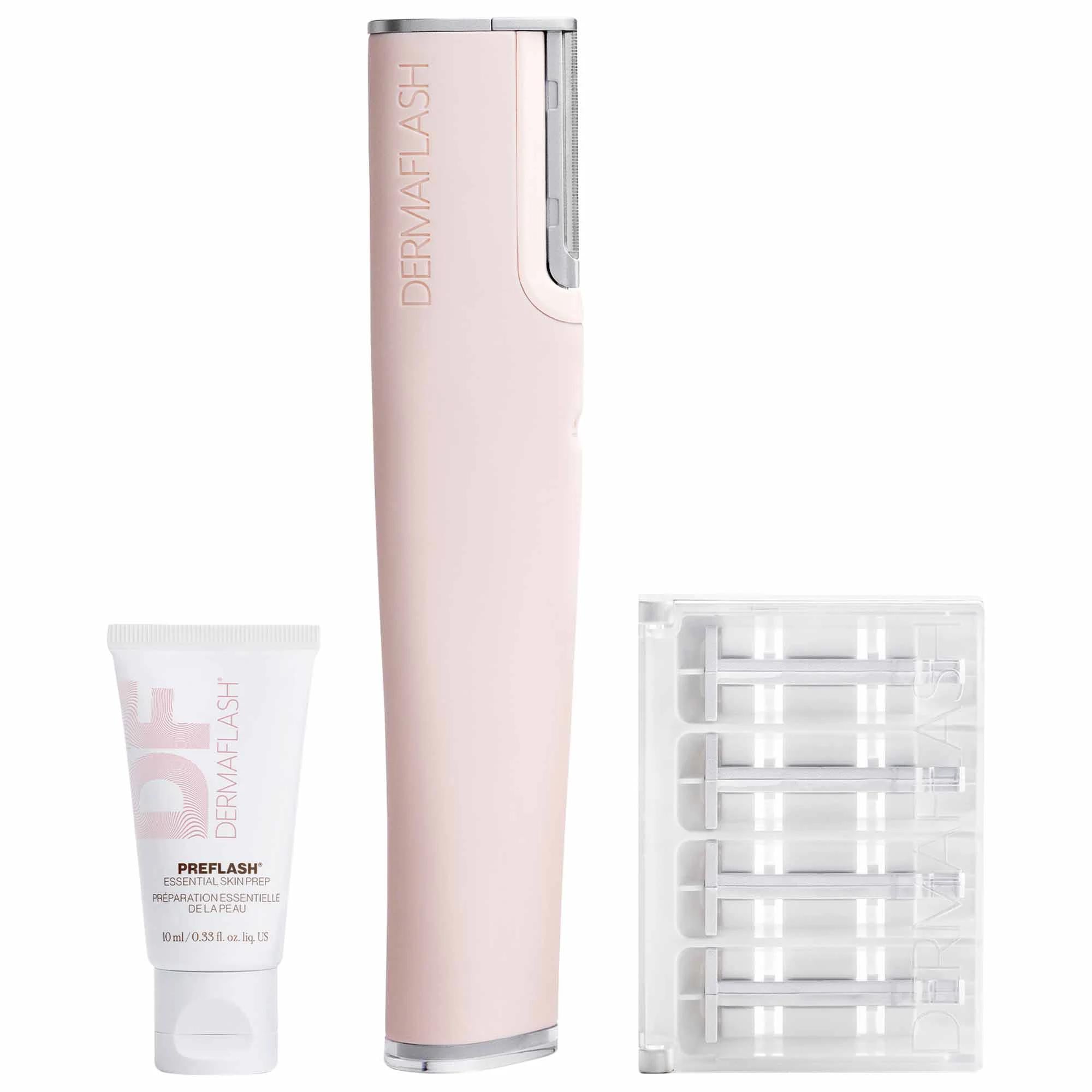 LUXE+ Advanced Sonic Dermaplaning Device for Anti-Aging Skincare - Exfoliating, Brightening, and Smoothening