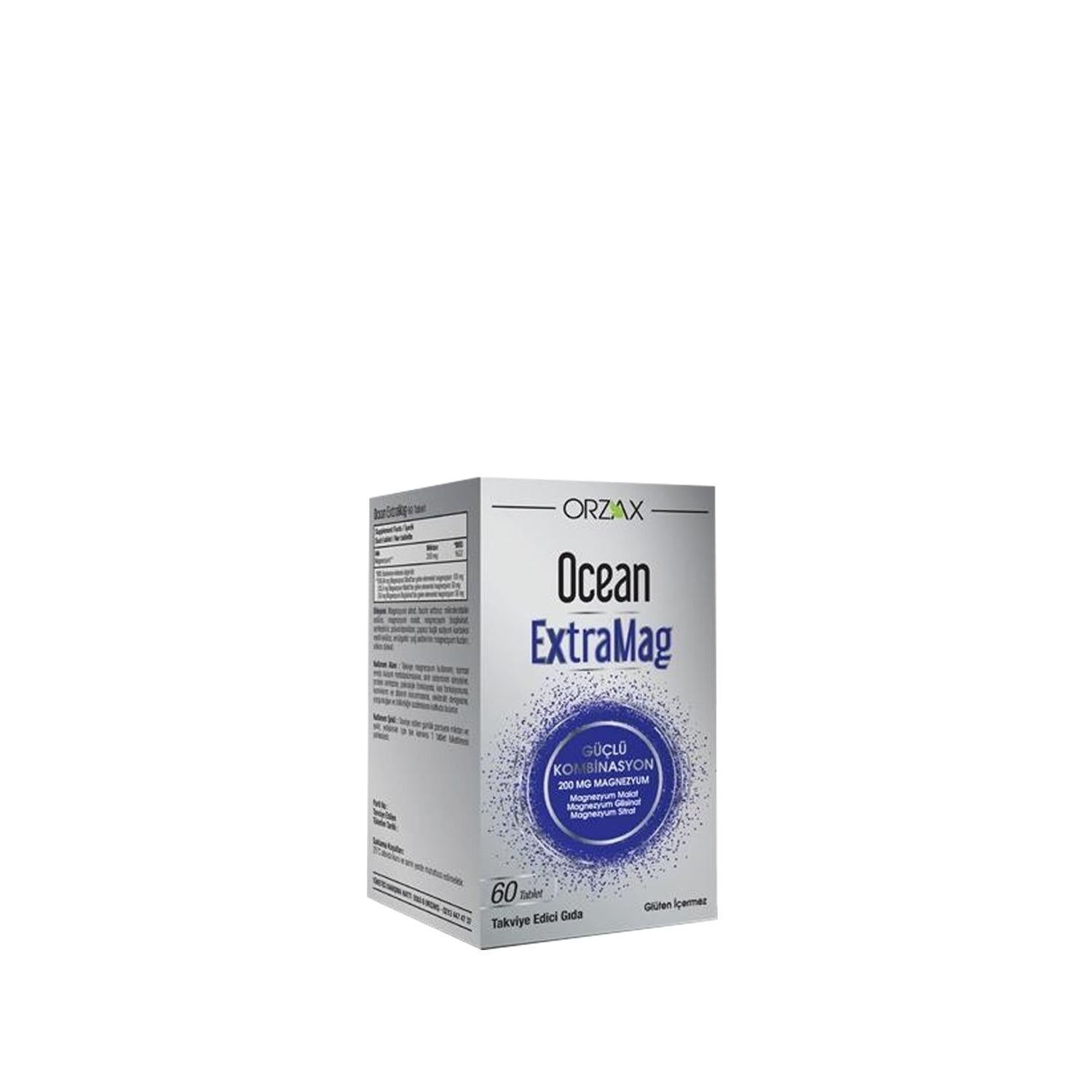 Orzax Ocean ExtraMag Dietary Supplement for Nutritional Support - 60 Tablets