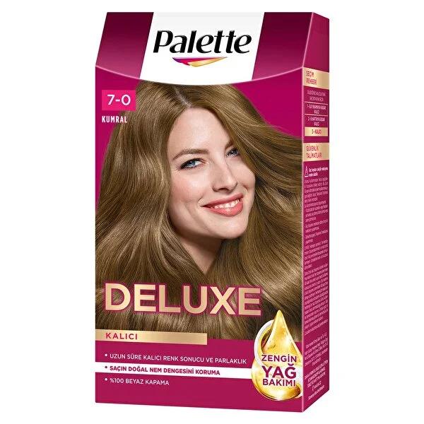 Palette Deluxe Hair Dye - Kumral No: 7-0, Long-Lasting Rich Color, 1.69 fl oz
