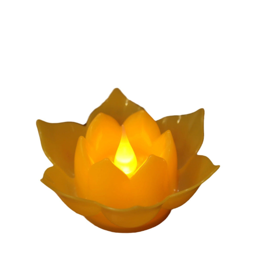Electronic Plastic Big Lotus With Battery Lamp