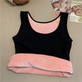 Womens Padded Thermal Figure-hugging Base Layer In A Solid Color