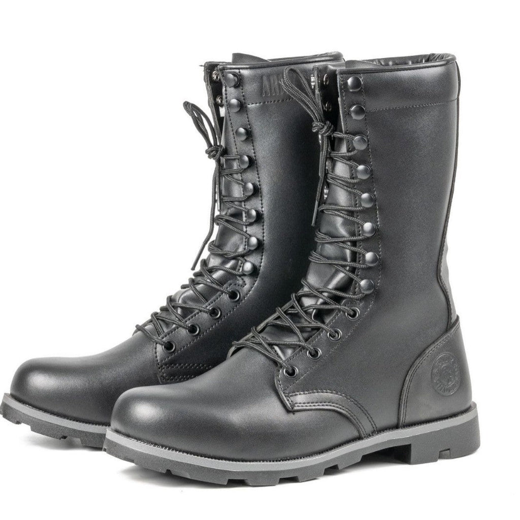 Tactical Large Size Black High-top Desert Raised Combat Boots
