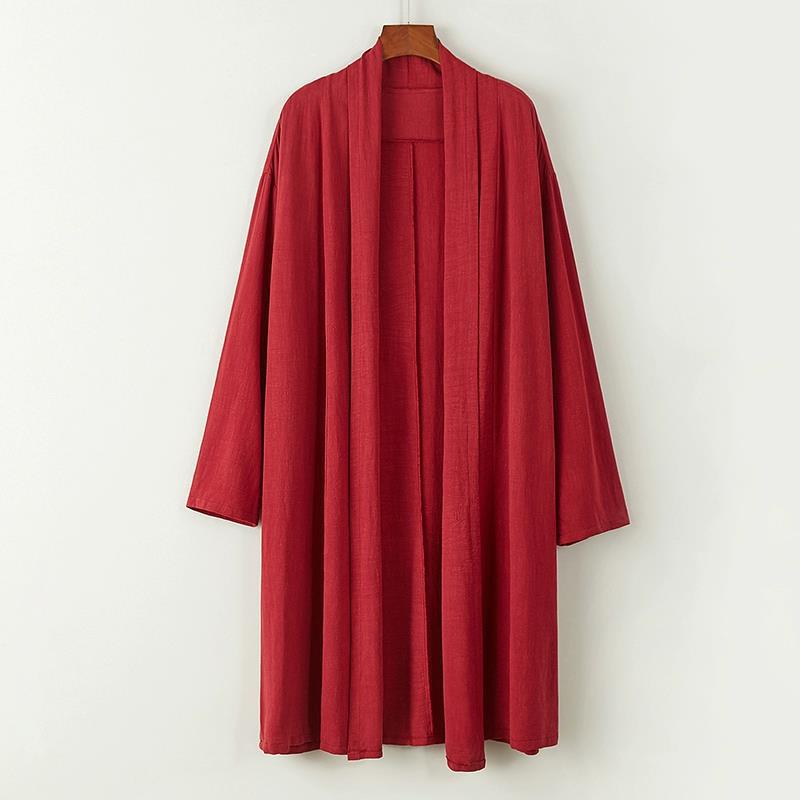 Men's Mandarin-collar Mid-length Trench Coat