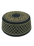 Muslim Cotton Embroidery Islamic Men Prayer Caps