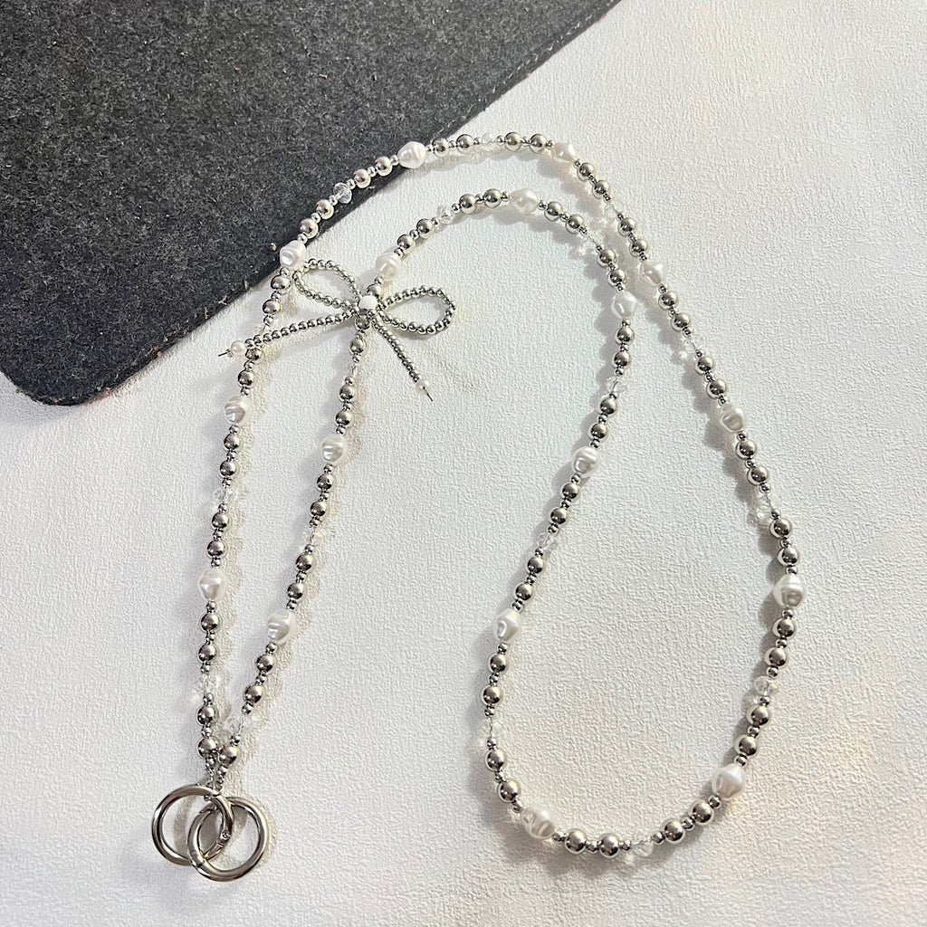 Bow-knot Pendant Crossbody Phone Strap
