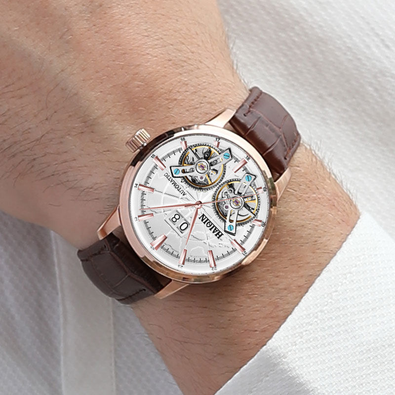 Men's Double Tourbillon Automatic Watch