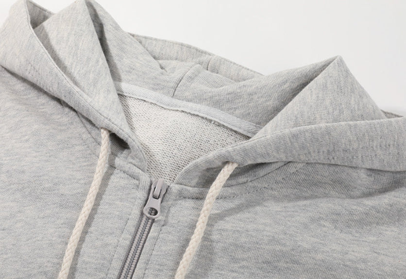 Relaxed Stylish Versatile Zip-up Cardigan Top