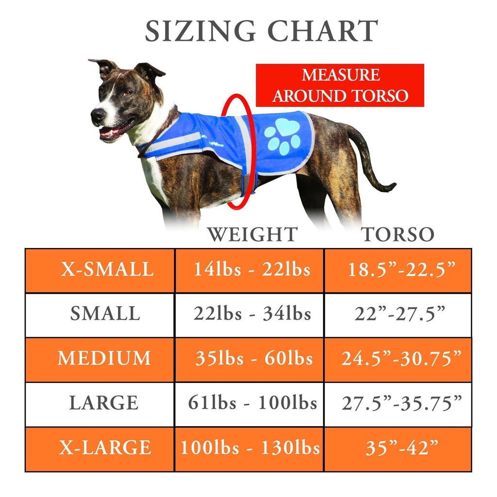 Reflective Dog Vest Hi-Vis S Size Blue