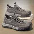 Men's Four-Season Breathable Mesh Work Sneakers, Outdoor Casual Shoes With Tire Pattern Soles