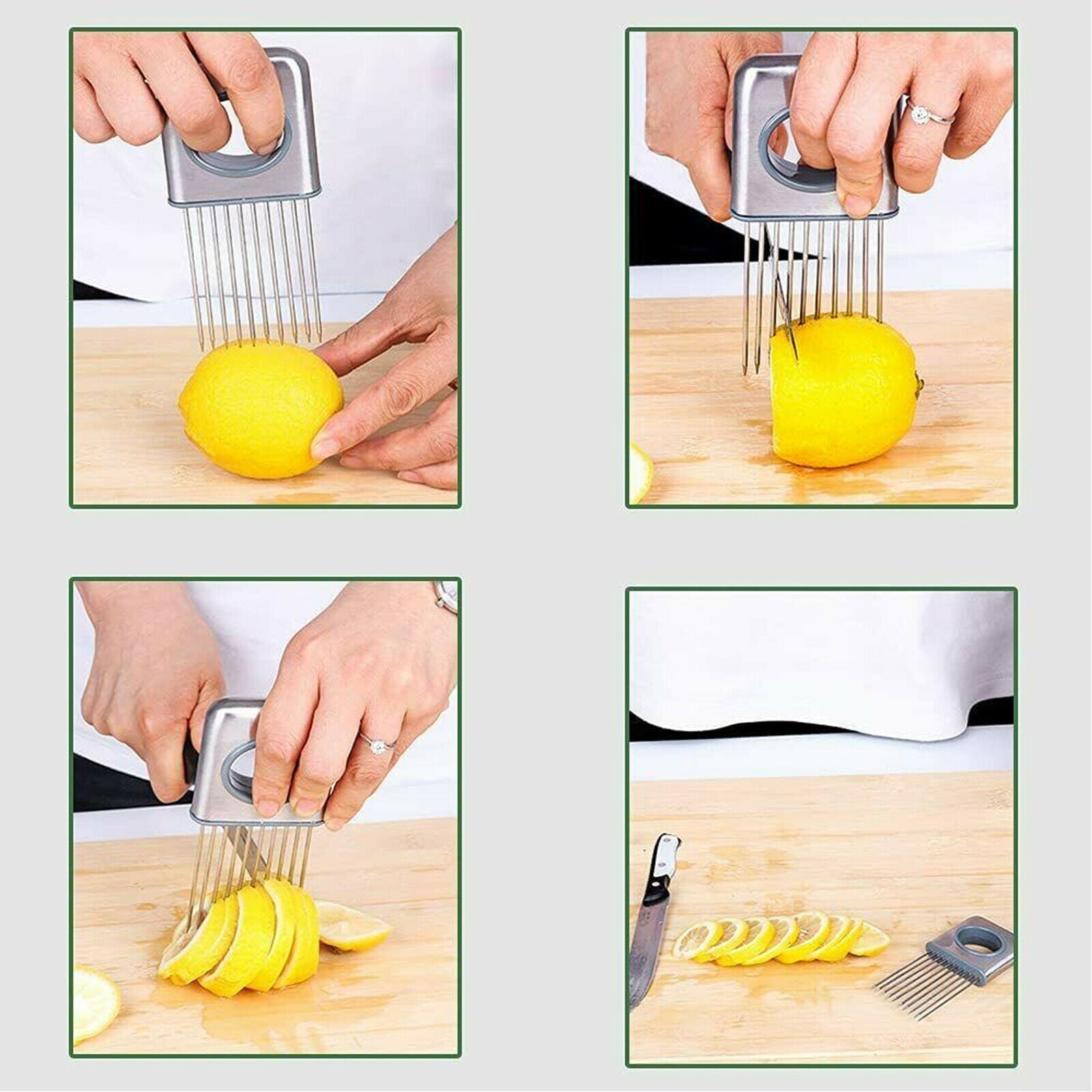 Stainless Steel Onion and Tomato Holder Slicer